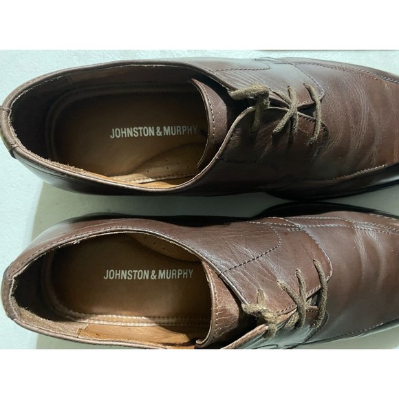 Johnston & Murphy Men\'s Comfort Dress Shoes Size 10 Leather Brown 20-6460